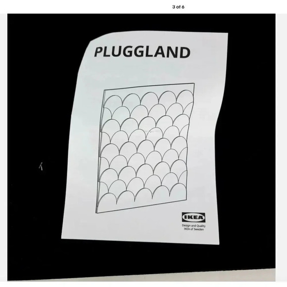 IKEA PLUGGLAND Memo Board Organize Notes Mail Photos Black 15 ¾ x 15 ¾" New - Picture 4 of 5